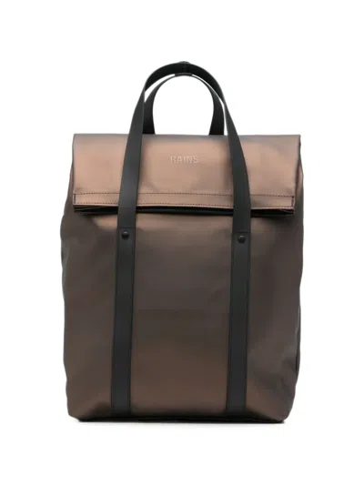Rains Fold-over Buckle-fastening Backpack In Brown