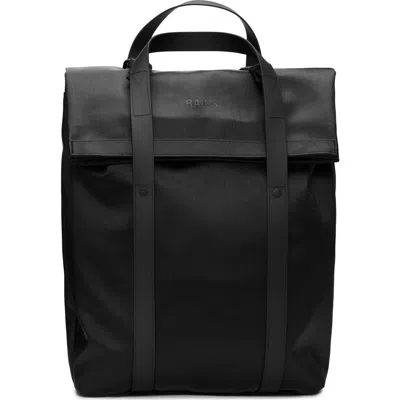 Rains 2 Way Tote Backpack In Black Grain