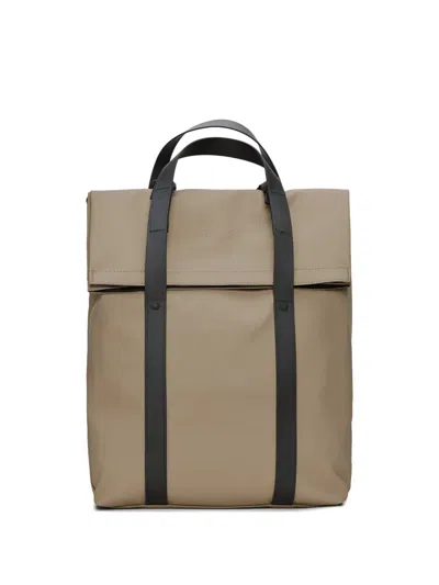 Rains Waterproof Backpack Two Top Handles Design In Neutral