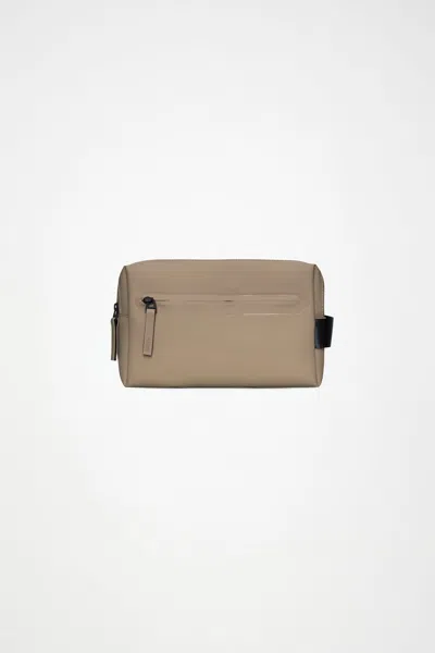 Rains 2 Zip Wash Bag In Sand