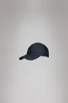 Rains 5 Panel Ripstop Cap In Navy