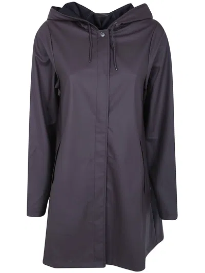 Rains A Line Jacket In Purple