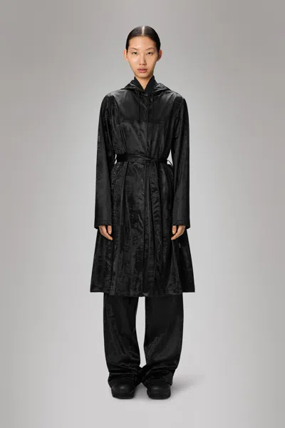 Rains A-line Longer W Jacket In Animal Print