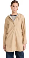 Rains Waterproof A-line Rain Jacket In Sand