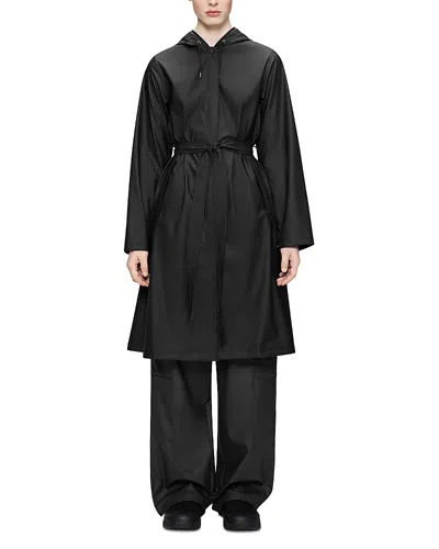 Rains A Line Waterproof Jacket In Black