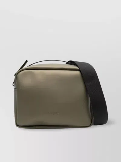 Rains Adjustable Strap Side Pocket Top Handle Travel Bag In Green