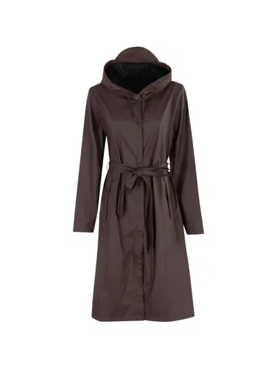 Rains A-line Belted Raincoat In Multi