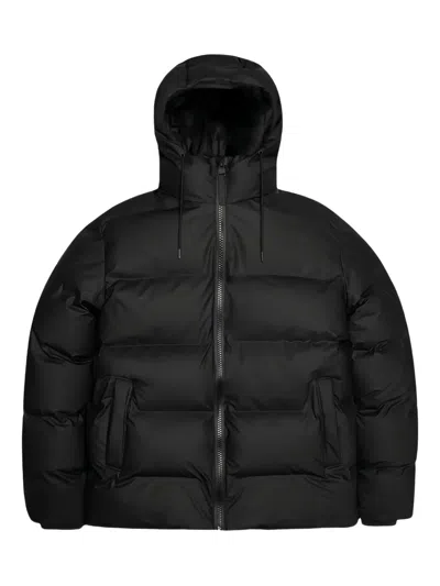 Rains Alta Hooded Jacket In Black
