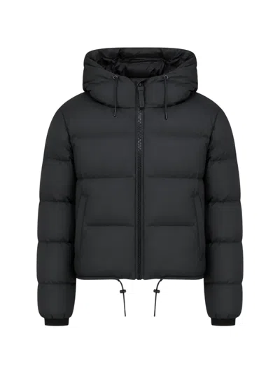 Rains Alta Hooded Puffer Jacket In Blue