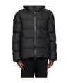 Rains Black Alta Puffer Jacket In Black