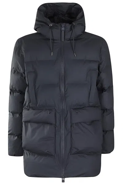 Rains Alta Puffer Down Jacket In Blue