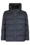 Rains Alta Puffer Down Jacket In Blue