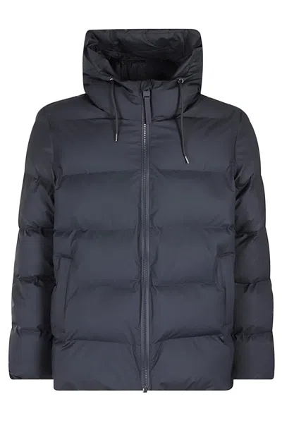Rains Alta Puffer Down Jacket In Blue