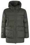 Rains Alta Puffer Down Jacket In Grey