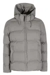 Rains Alta Puffer Down Jacket In Grey