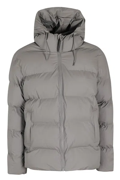 Rains Alta Puffer Down Jacket In Grey