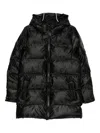 Rains Alta Puffer Jacket In Black