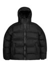 Rains Alta Puffer Jacket In Black