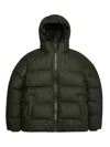 Rains Alta Puffer Jacket In Green
