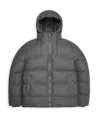 Rains Alta Puffer Jacket Grey In Black