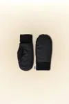 Rains Alta Puffer Mittens In Black In Black