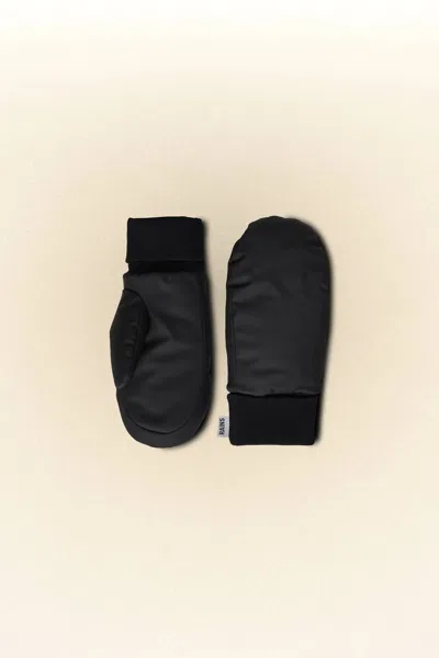 Rains Alta Puffer Mittens In Black