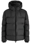 Rains Alta Waterproof Hooded Puffer Jacket In Black