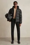 Rains Alta Short Puffer Jacket In Black