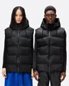 Rains Alta Unisex Puffer Vest In Black