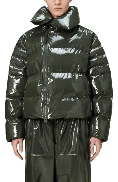 Rains Alta Vision Puffer Jacket In Green
