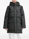 Rains Askim Hooded Coat In Black