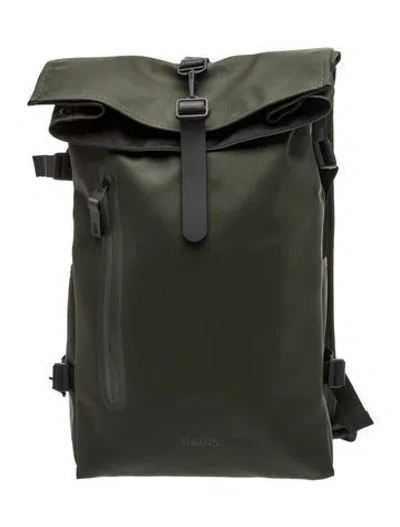 Pre-owned Rains Backpack In Green