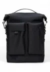 Rains Otaru Pocket Backpack In Black