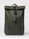 Rains Rolltop Waterproof Backpack In Green