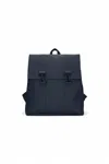 Rains Backpack  13300 Navy In Blue