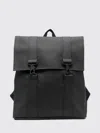 Rains Msn Logo-debossed Waterproof Backpack In Black