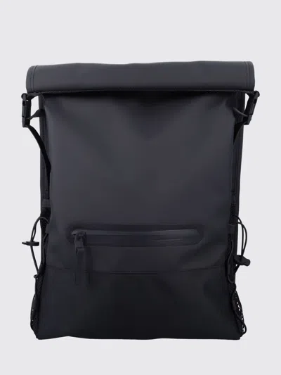 Rains Trail Mountaineer Rolltop Front-pocket Backpack In Black
