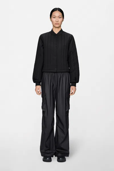 Rains Banja Liner Bomber W Jacket In Black