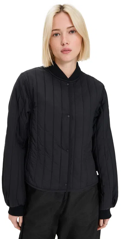RAINS BANJA LINER BOMBER W JACKET T1 BLACK