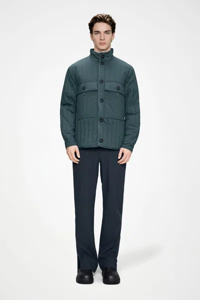Rains Banja Liner Pocket Jacket In Blue