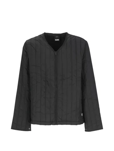 Rains Banja Liner Quilted Jacket In Black