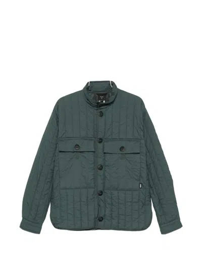 Rains Banja Liner Quilted Jacket In Red