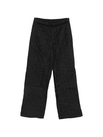 Rains Banja Quilted Drawstring Trousers In Black
