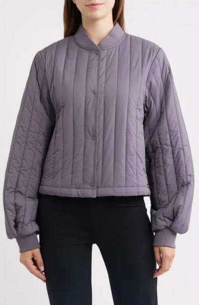 Rains Banja Quilted Liner Bomber Jacket In Multi
