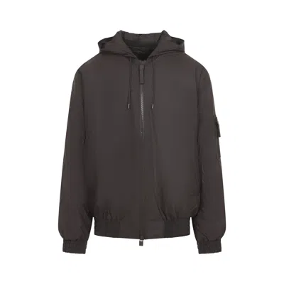 Rains Bark Lohja Insulated Bomber Jacket In Brown