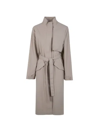 Rains Belted Trench Coat In Brown