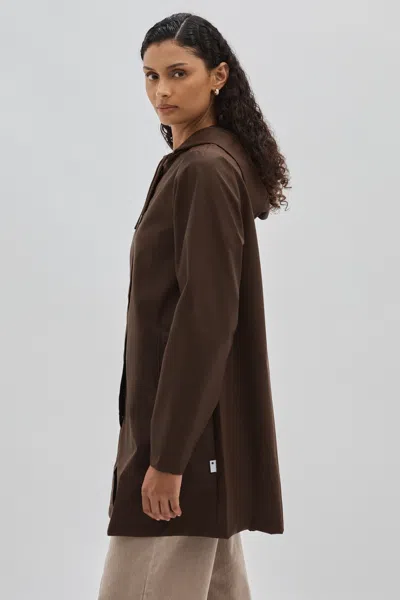 Rains Bitter Chocolate A-line Raincoat