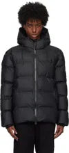Rains Black Alta Puffer Jacket In Black