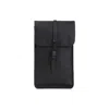 Rains Black Backpack In Black