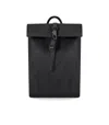 Rains Mini Rolltop Rucksack Logo-embossed Backpack